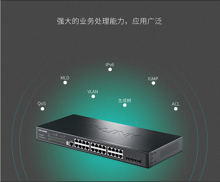 TP-LINK TL-SG6428 全千兆堆疊式三層網(wǎng)管交換機