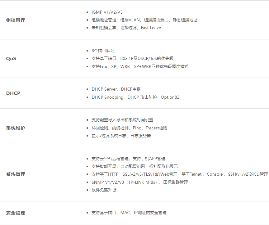 TP-LINK 24口全千兆三層網(wǎng)管PoE交換機