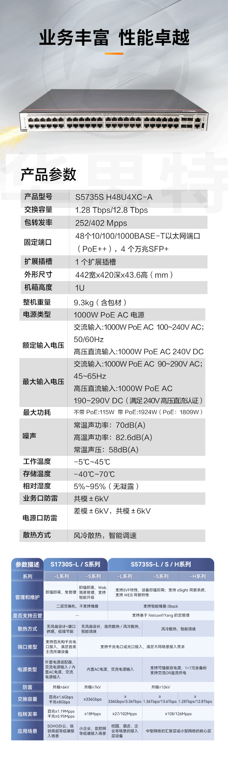 華為數(shù)通智選交換機 S5735S-H48U4XC-A