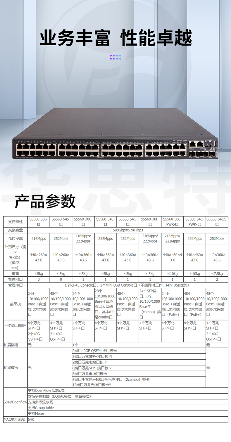 華三交換機 LS-5560-54S-EI