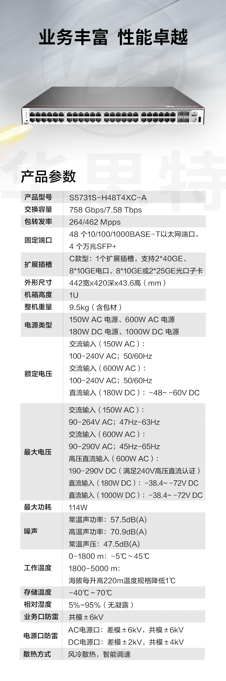 華為交換機(jī) S5731S-H48T4XC-A