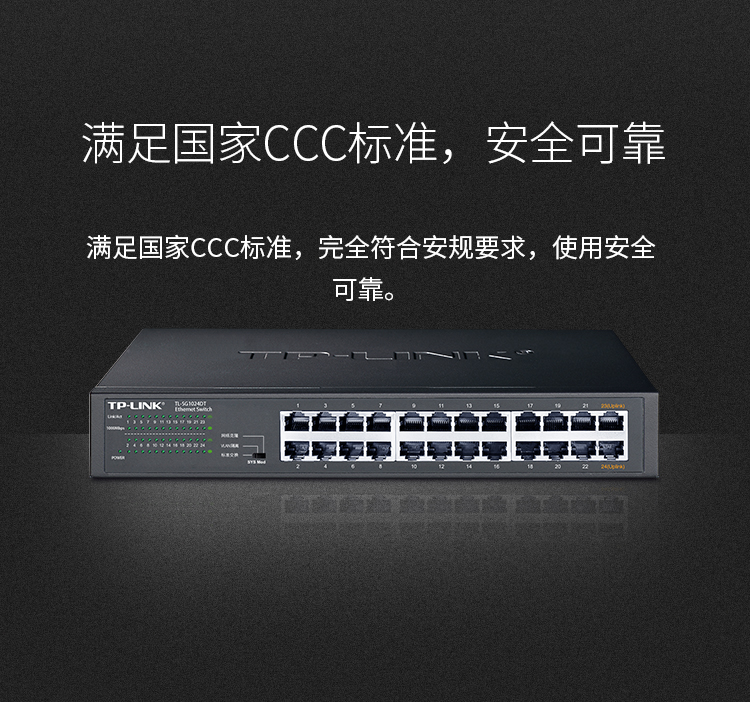 TP-LINK TL-SG1024DT 24口交換機