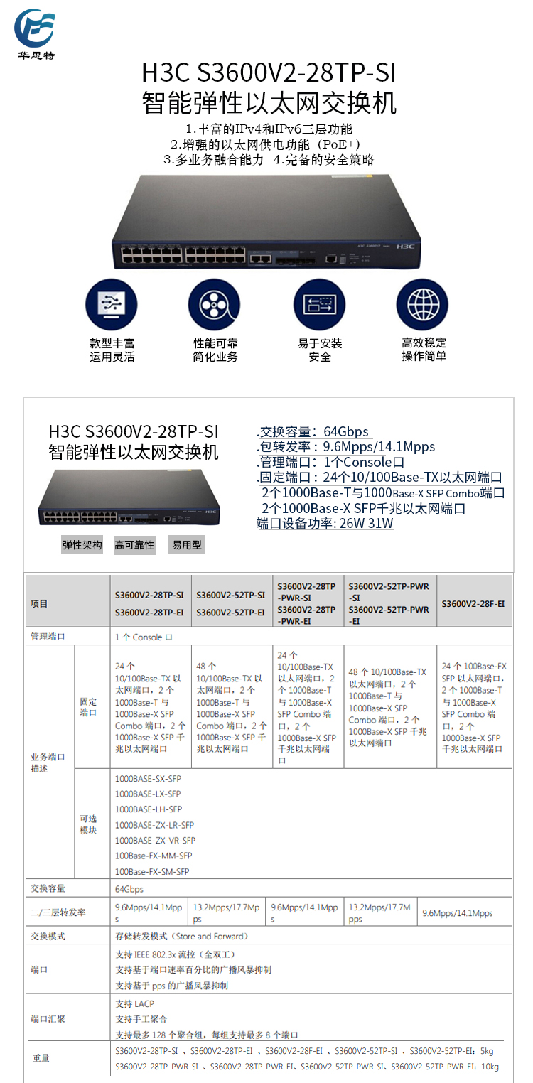 華三 智能網(wǎng)管企業(yè)級(jí)交換機(jī)