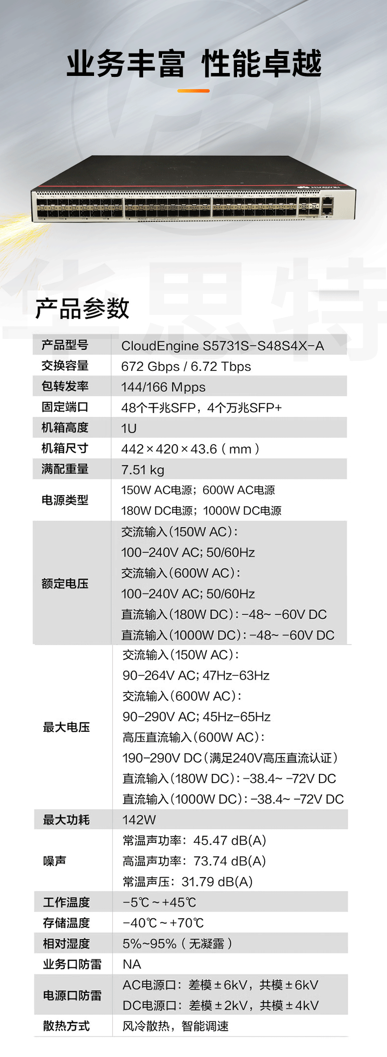 華為交換機(jī) S5731S-S48S4X-A